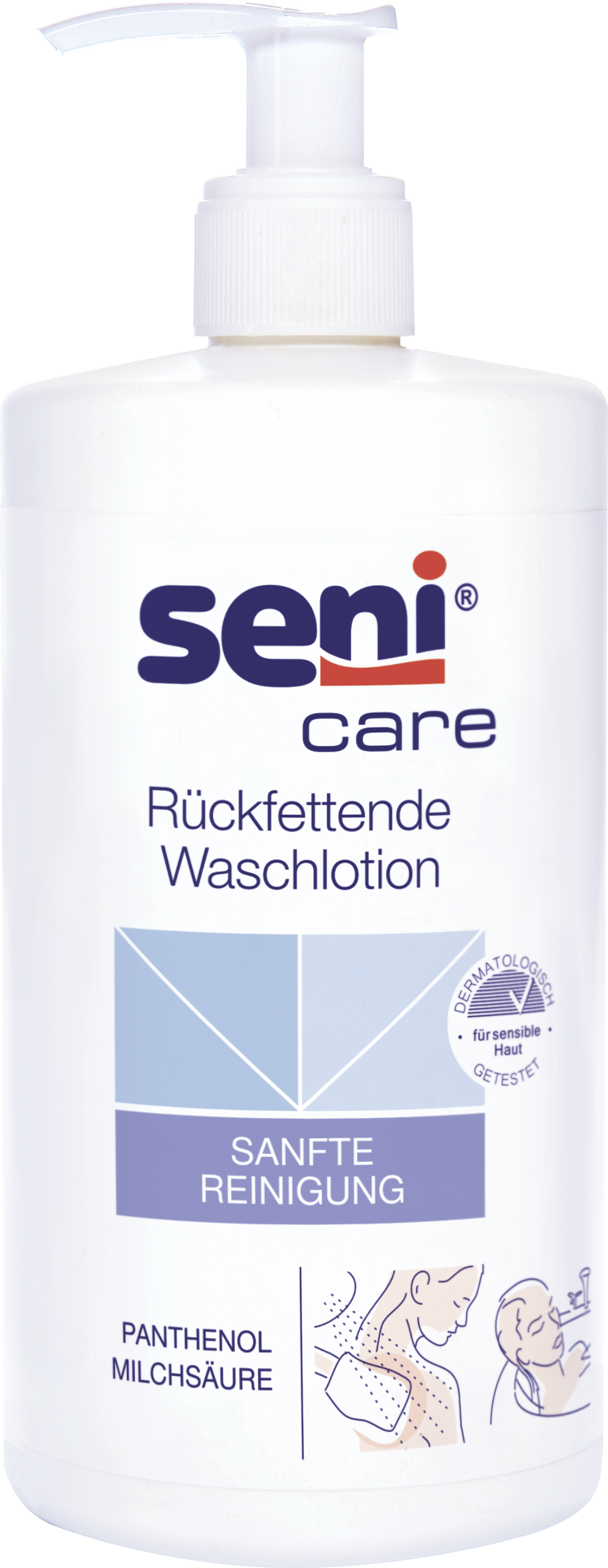 Bild der Verpackung der Seni Care Rückfettenden Waschlotion